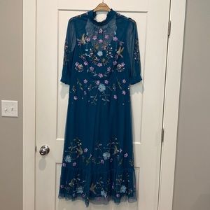 New, never worn, with tags, size 12 Monsoon embellished dress.